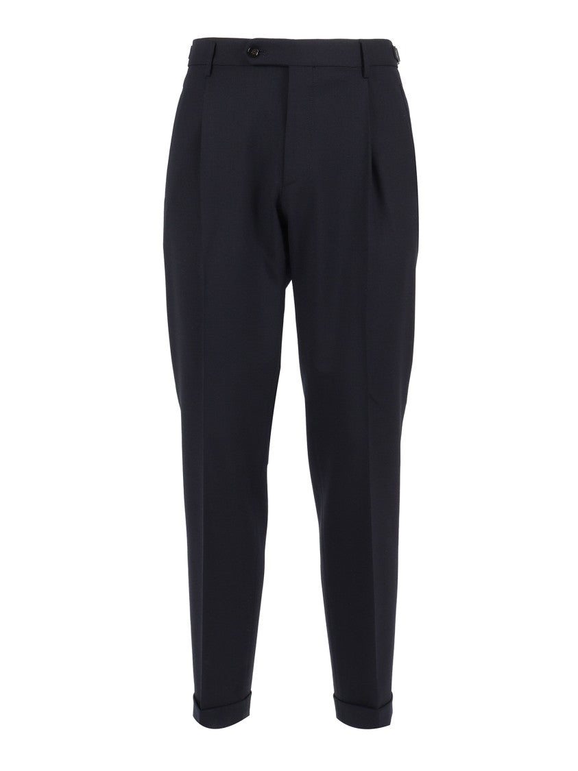 Berwich Classic Tailored Trousers With Straight Leg Design