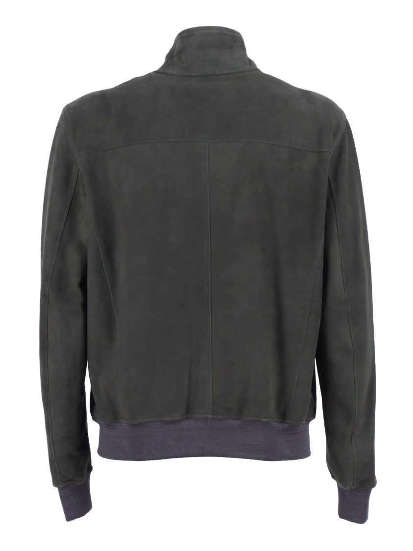 Stewart - Scettro Soft Suede Knit Detail Casual Jacket