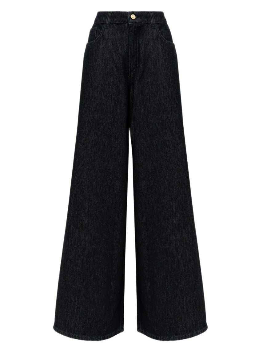 Blugirl Wide-Leg Denim Jeans With High Waist And Dramatic Flare