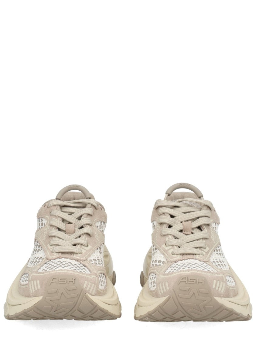 Ash Neutrals Dragon Suede Overlay Chunky Sneakers