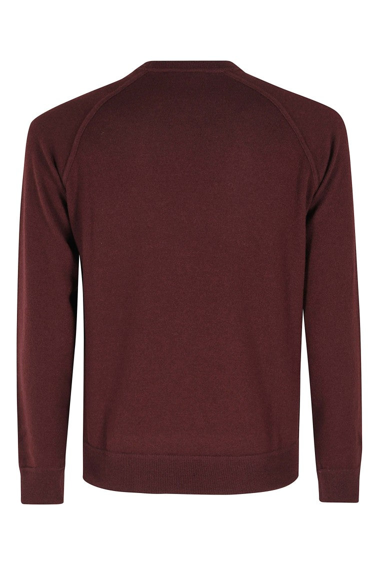 Filippo De Laurentiis Raglan Sleeve Cashmere Wool Blend Sweater