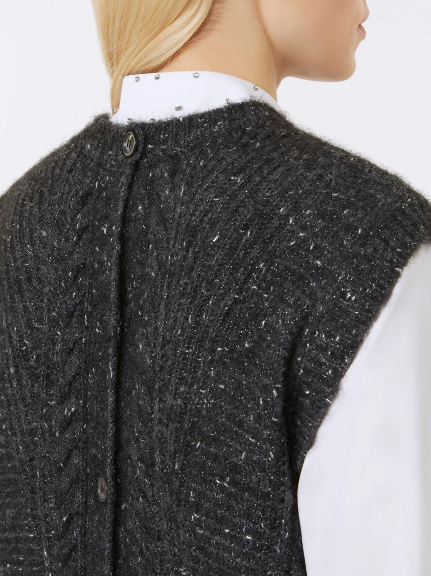 Max Mara Textured Cable Knit Vest