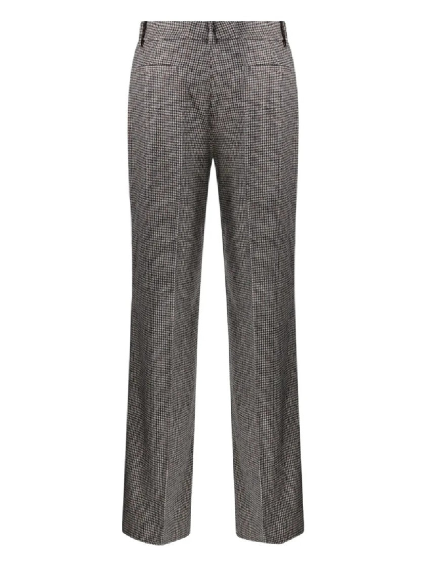 P.A.R.O.S.H. Tailored Houndstooth Pattern Pants With Refined Texture