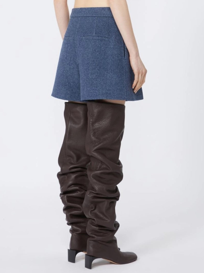 Sportmax Muted Blue Braies1234 Structured Tailored Shorts