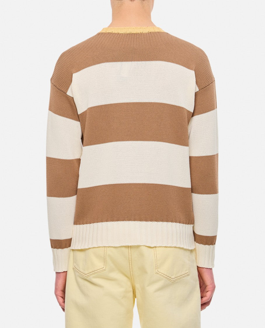 Drumohr Stripe Crewneck Sweater