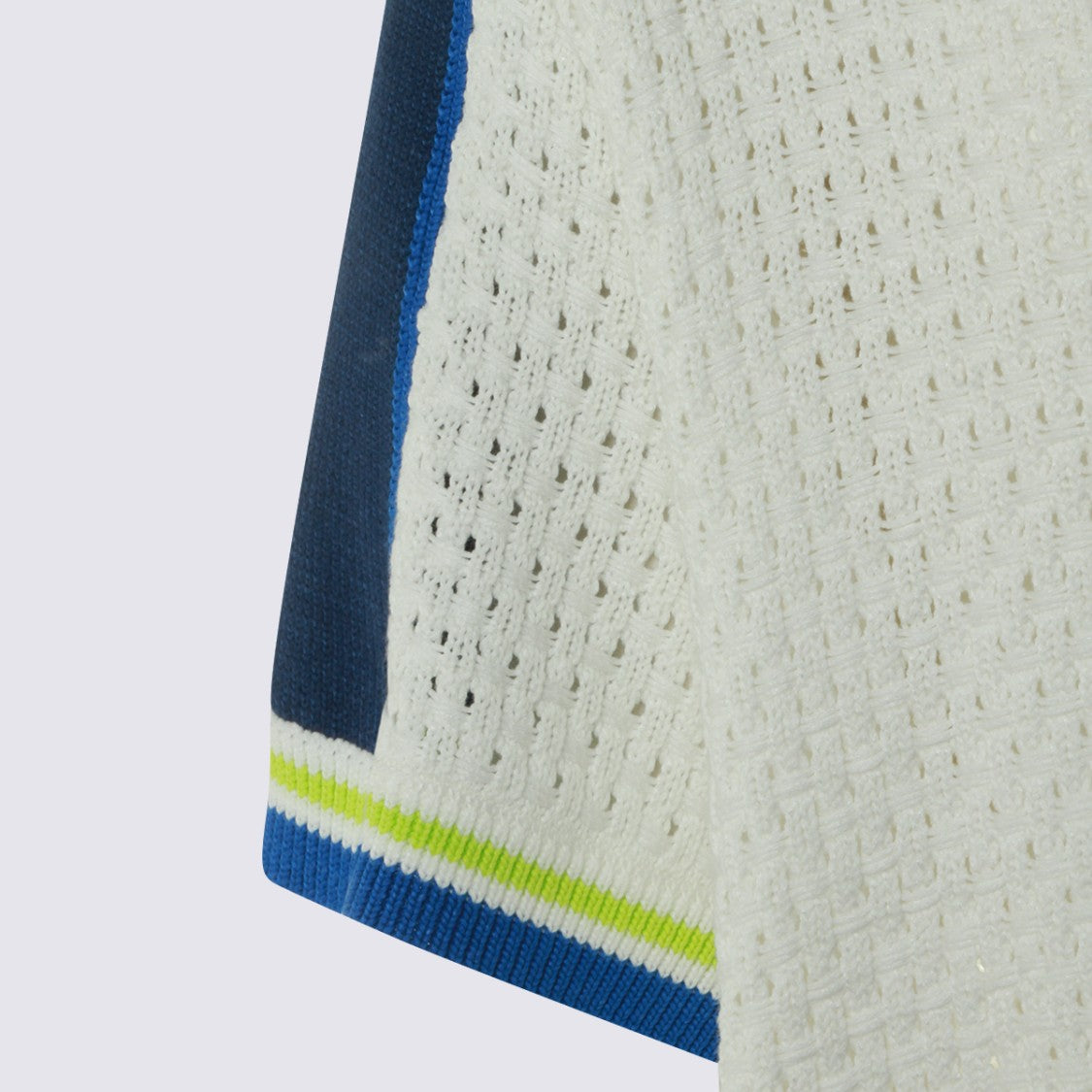 Casablanca Textured Knit Casual Shirt With Contrasting Panels