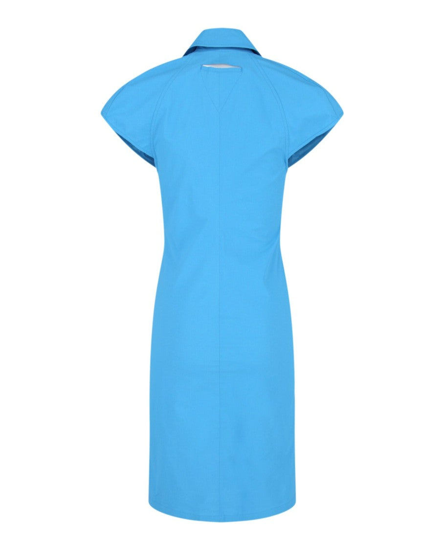 Bottega Veneta Cap Sleeve Midi Dress