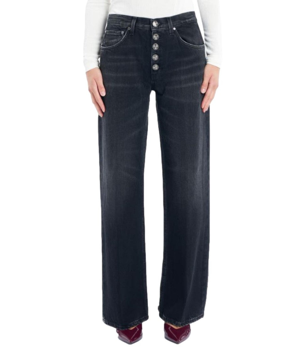 Dondup Straight-Leg Denim Jeans With Mid-Rise Waist And Timeless Appeal