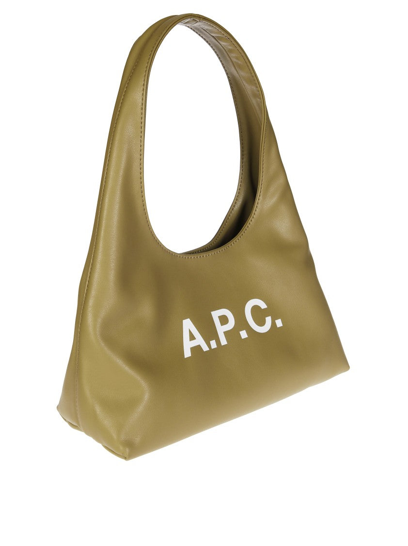A.P.C. Smooth Structured Shoulder Bag With Bold Logo