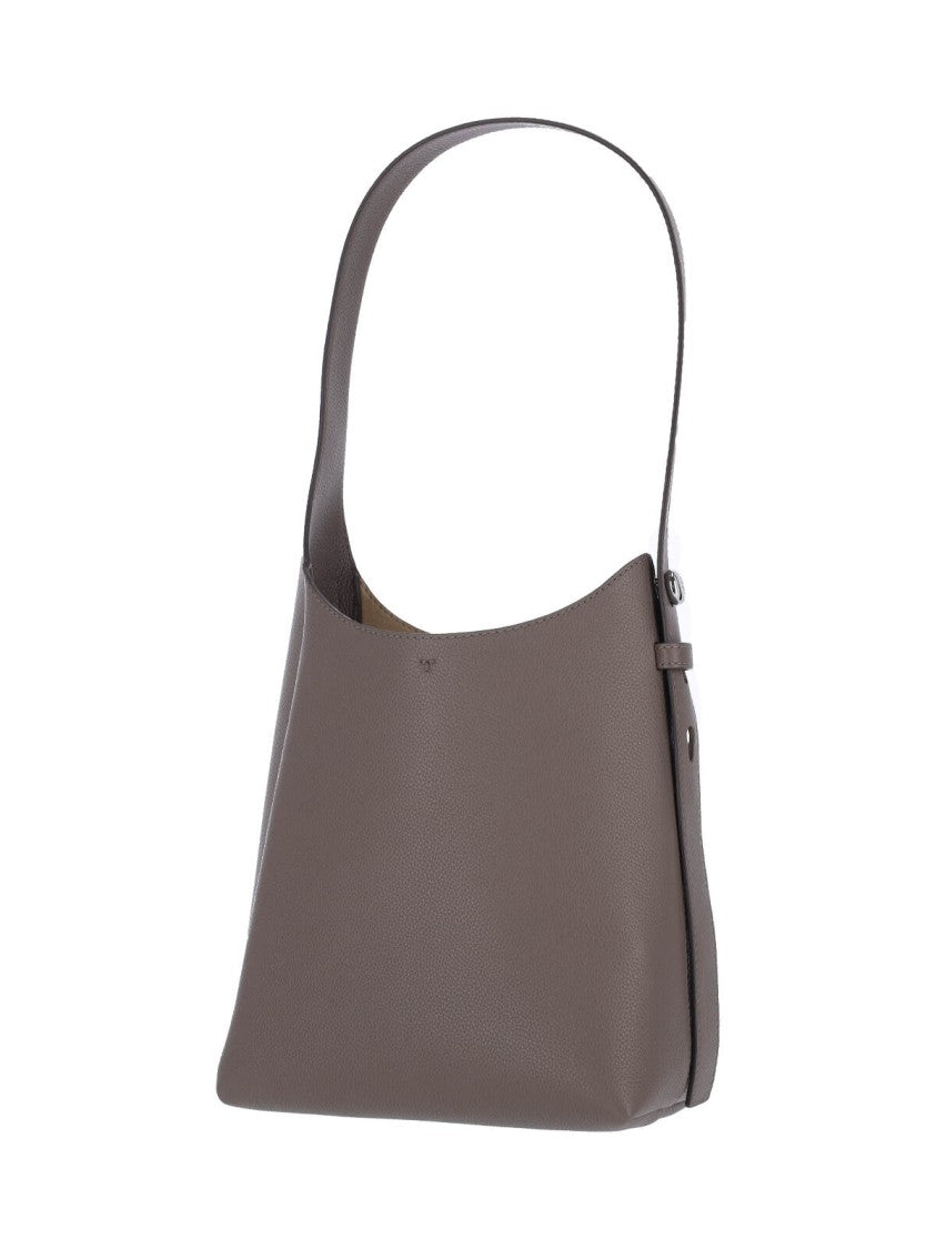 Tory Burch Small Structured Calf Leather Shoulder Bag