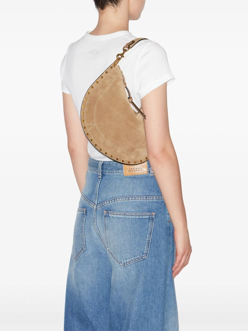 Isabel Marant Brown Oskan Soft Crescent Shoulder Bag