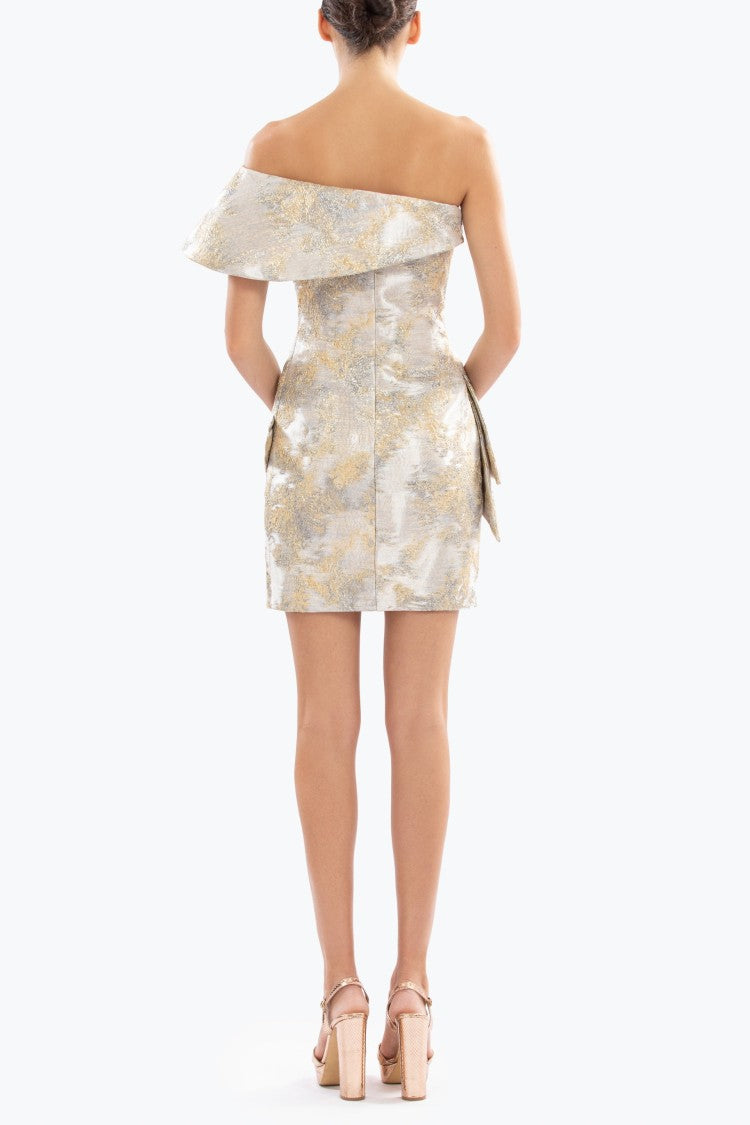 Saiid Kobeisy Brocade Short Dress