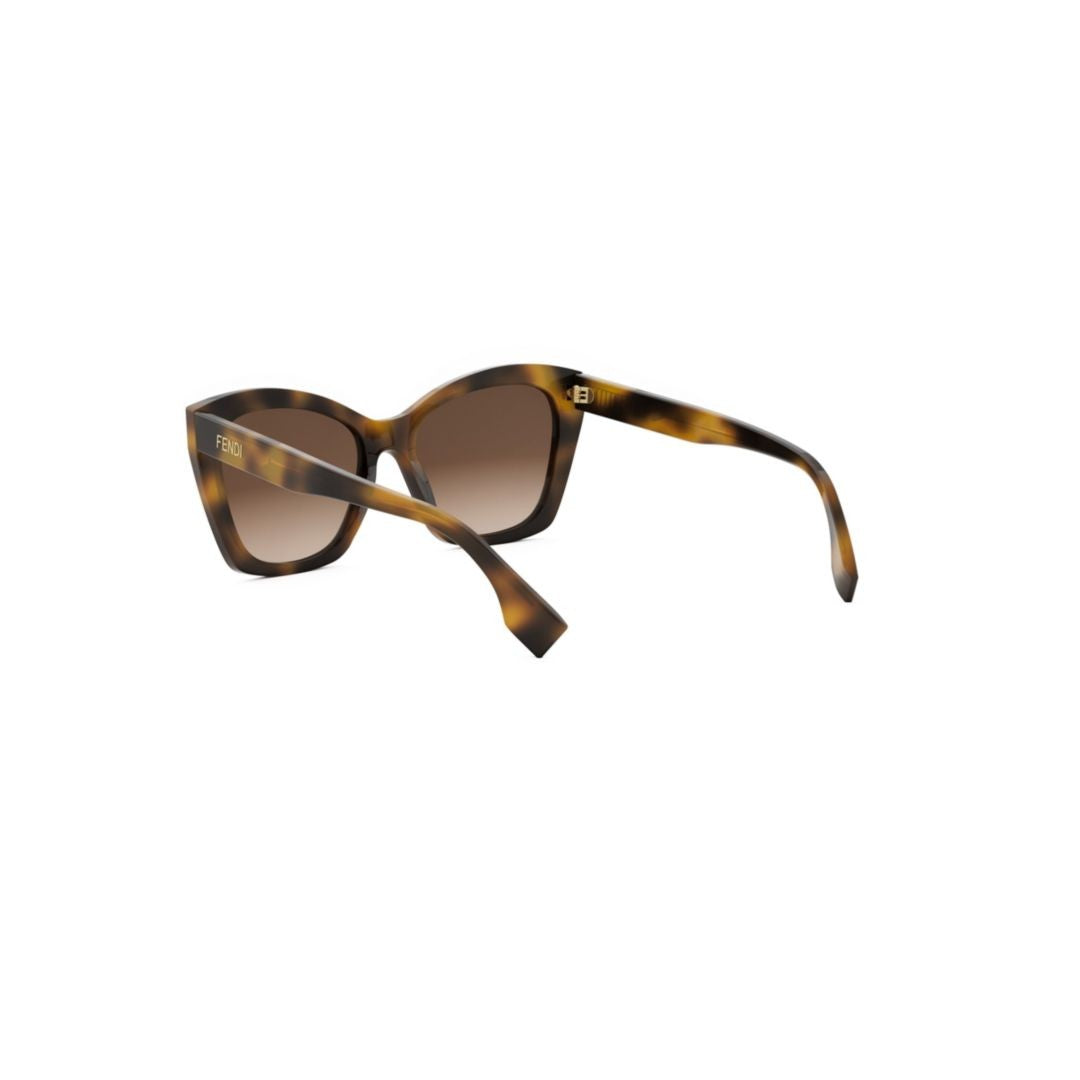 Fendi Fe40151i Oversized Square Frame Tortoiseshell Sunglasses