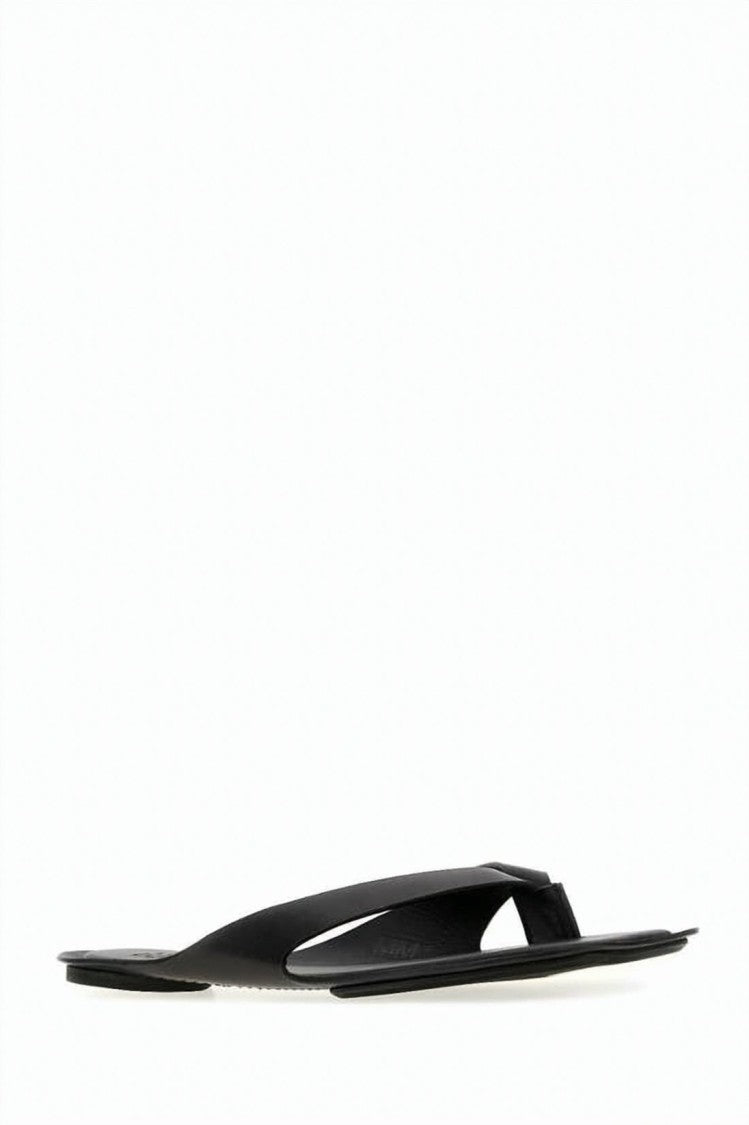 Mm6 By Maison Margiela Calf Leather Mule With Cut-Out Design