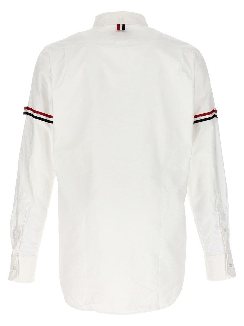 Thom Browne Cotton Shirt With Rwb Detail And Classic Cuffs