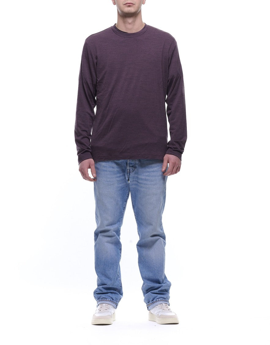 Albeni 1905 Men’S Fine Wool Long-Sleeve T-Shirt