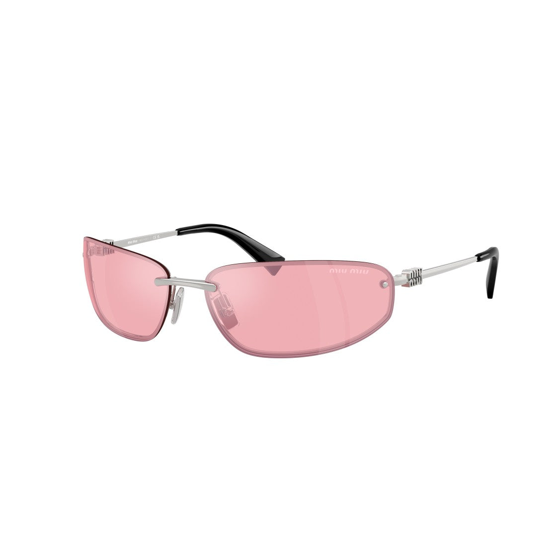 Miu Miu 0Mu A50s Rectangular Rimless Sunglasses