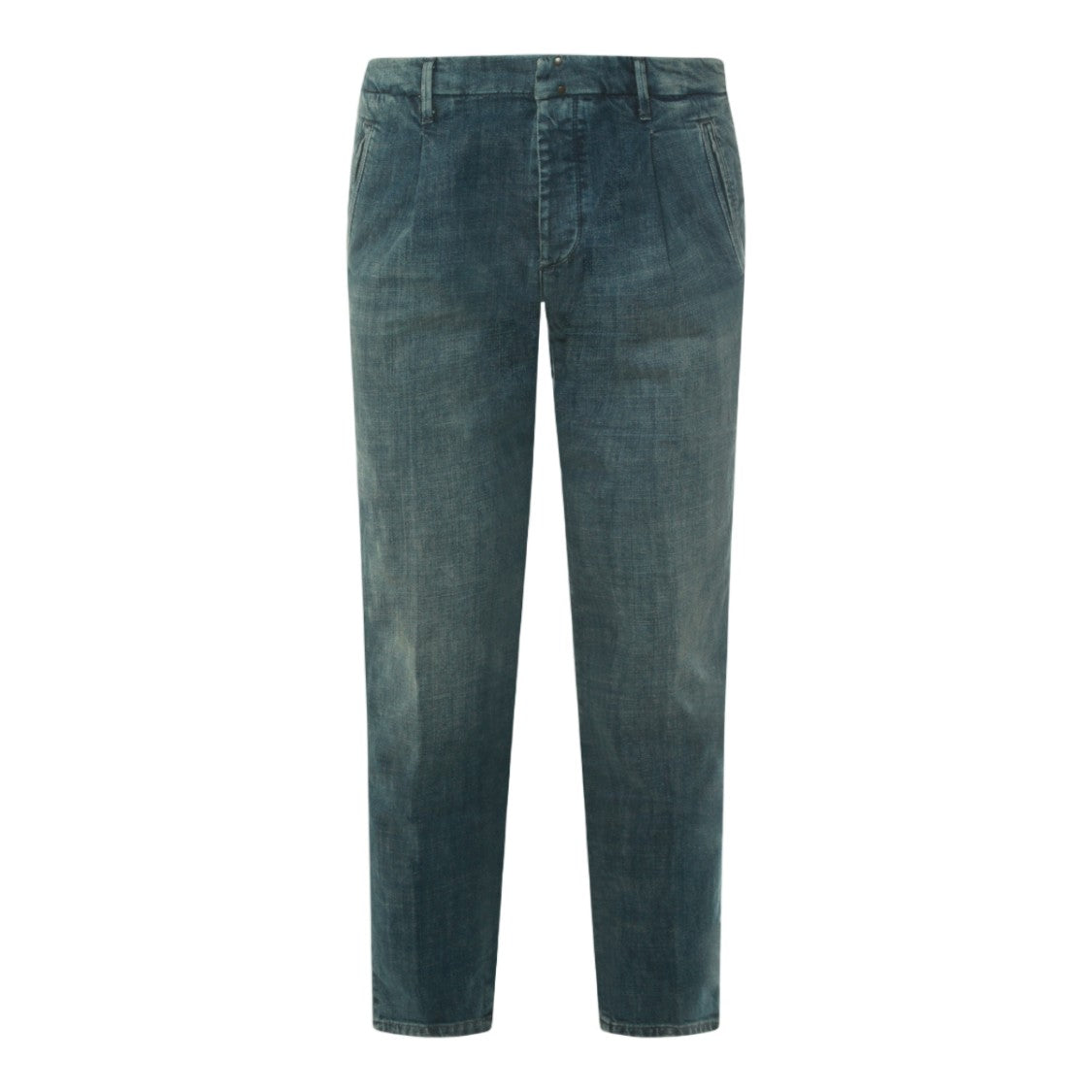 Incotex Blue Division Straight-Leg Jeans In Slightly Faded Dark Blue Wash