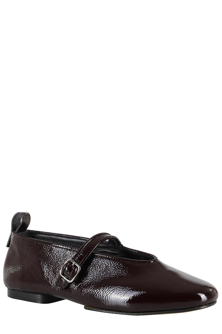 Soeur Madeline Glossy Patent Leather Ballerina Flats