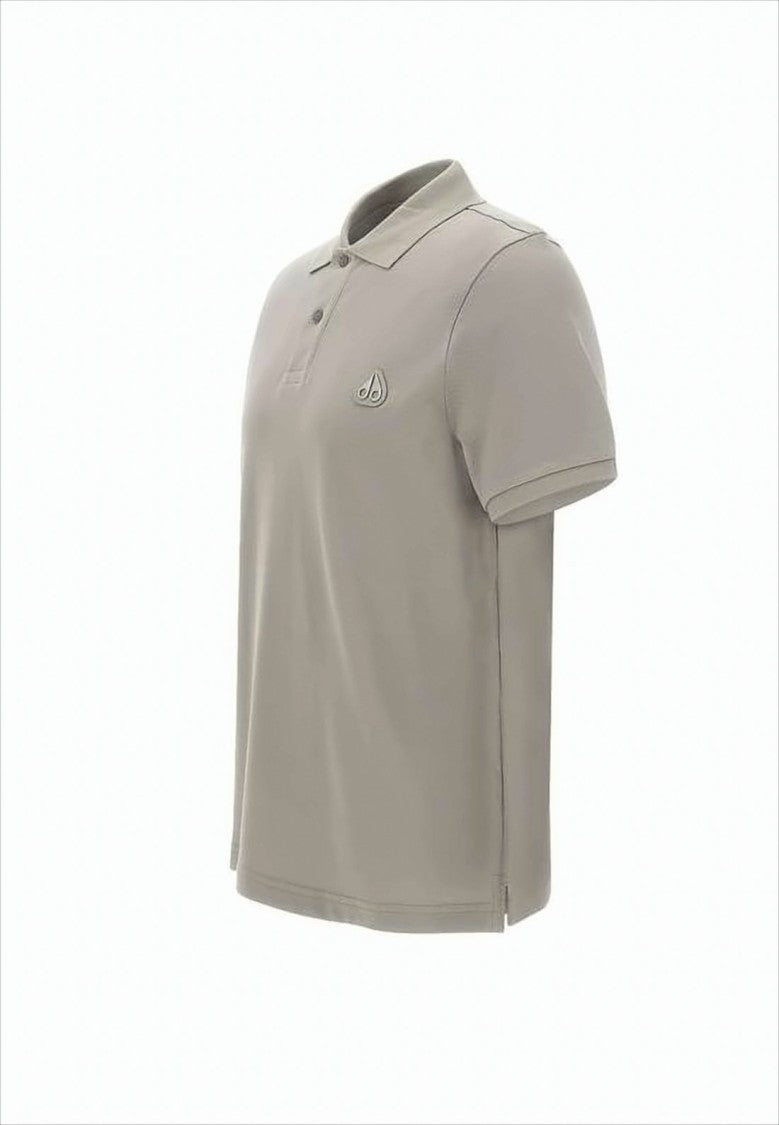 Moose Knuckles Classic Short-Sleeve Polo Shirt With Textured Finish