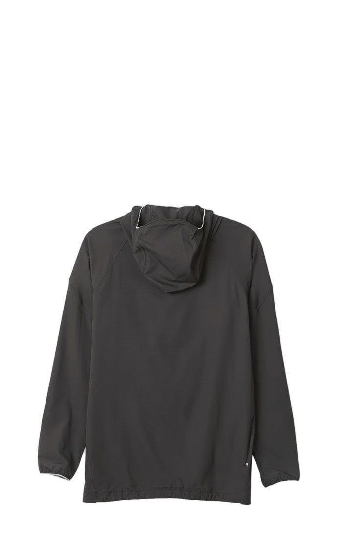 Klattermusen Minimalist Black Hooded Jacket With Zipper Closure