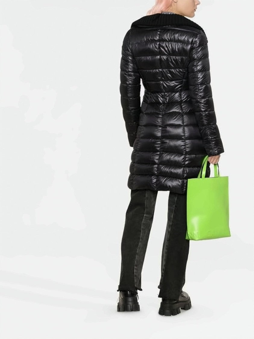 Herno Long Padded Coat With Horizontal Quilting