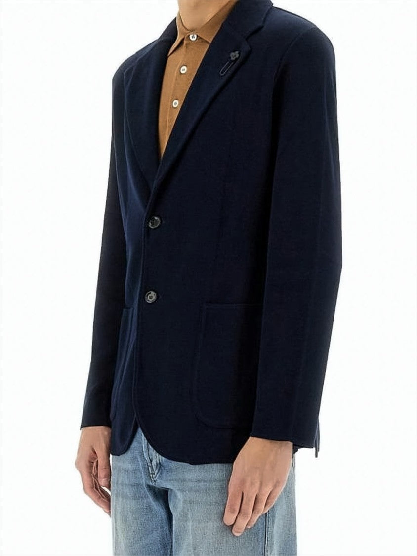Lardini Tailored Two-Button Jacket With Notch Lapels