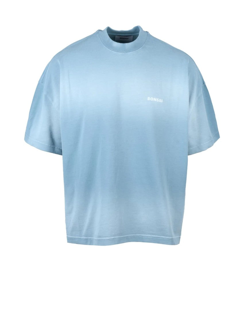 Bonsai Aqua Green Gradient Cotton T-Shirt