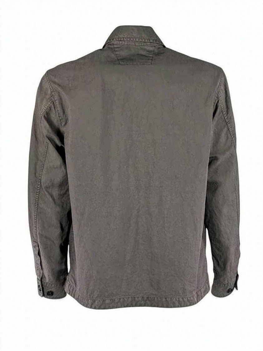 C.P. Company Polyamide Casual Jacket With Classic Collar And Functional Pockets