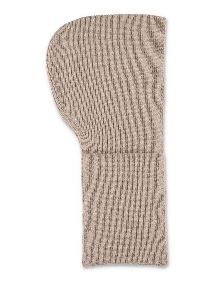 Studio Nicholson Ribbed Knit Hooded Scarf