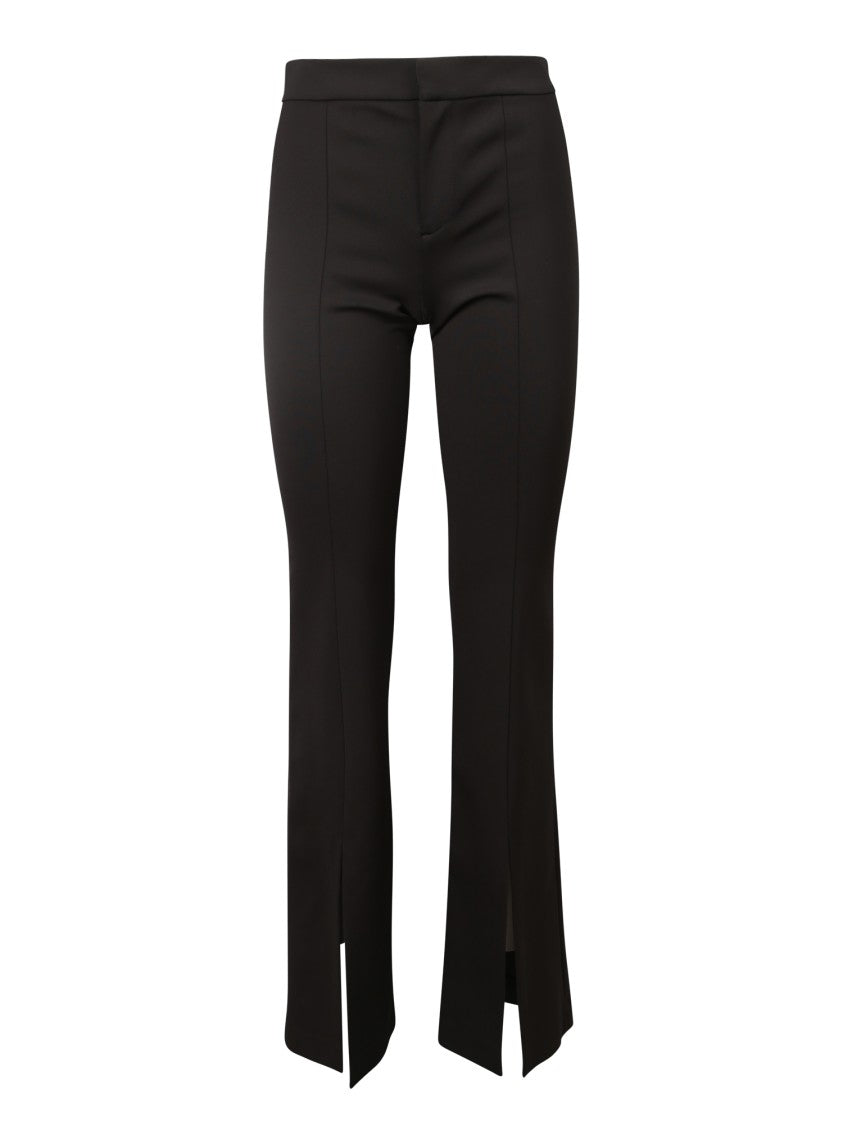 Alice + Olivia Black Slit Trousers