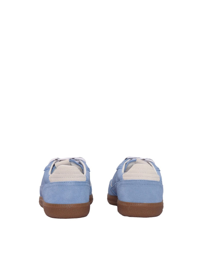 Alohas Cornflower Blue Cream Leather Sneakers