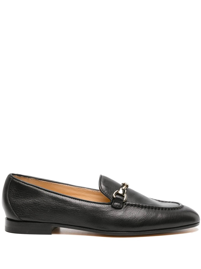 Doucal's Beige Closed-Toe Loafers With Metallic Bit Detail