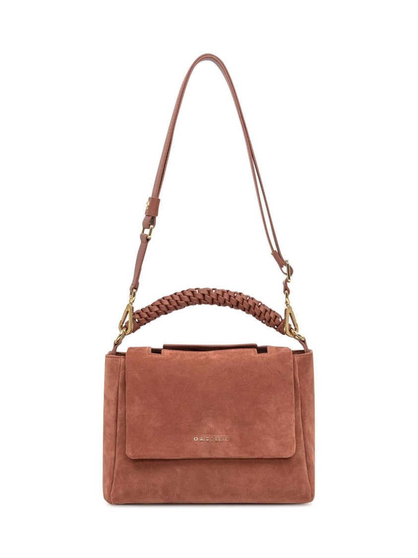 Claudio Orciani Structured Calf Leather Tote Bag With Top Handle