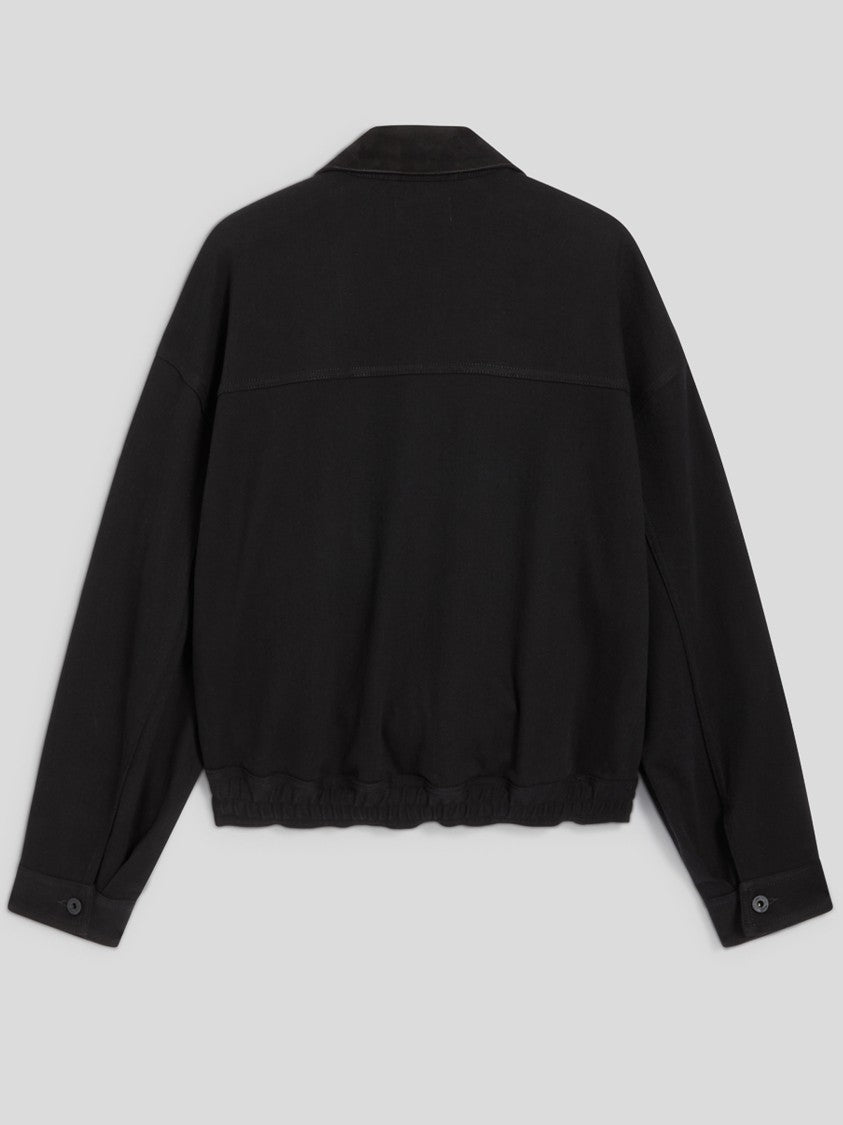 Pence Black Luis Cropped Button Up Jacket