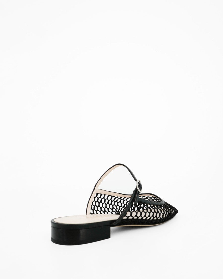 Andrea Wazen Julie Net Mule Ballerina- 15 M