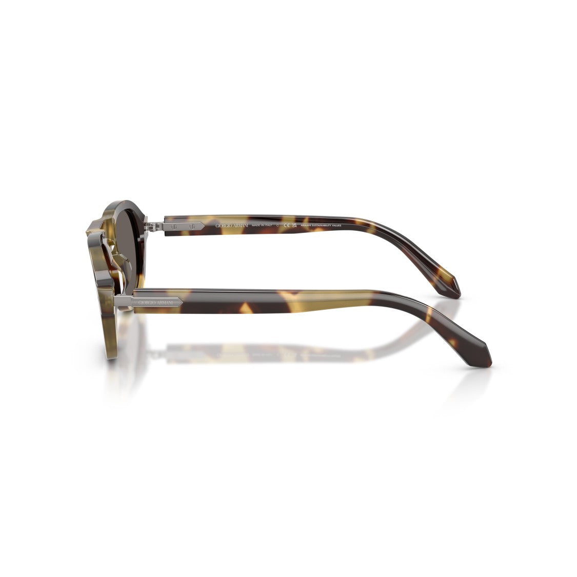 Giorgio Armani 0Ar8244 Bold Tortoiseshell Acetate Sunglasses With Dark Lenses