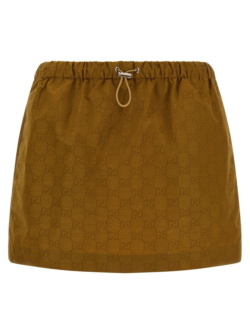 Gucci 'Gg' Canvas Skirt