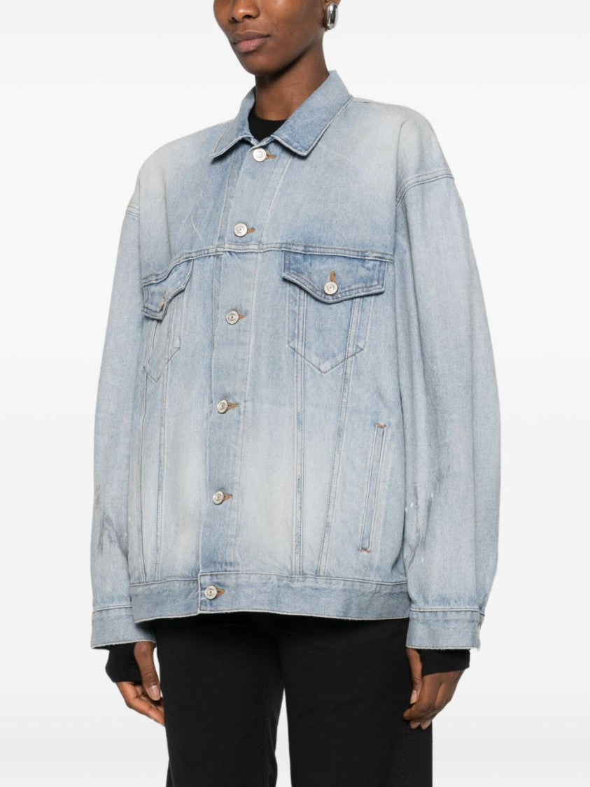 Balenciaga Light Washed Oversized Denim Jacket