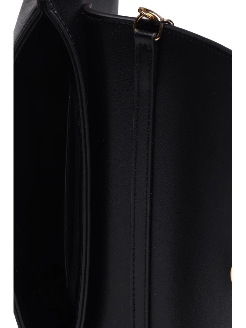 Love Moschino Shoulder Bag With Gold-Tone Detail And Structured Design
