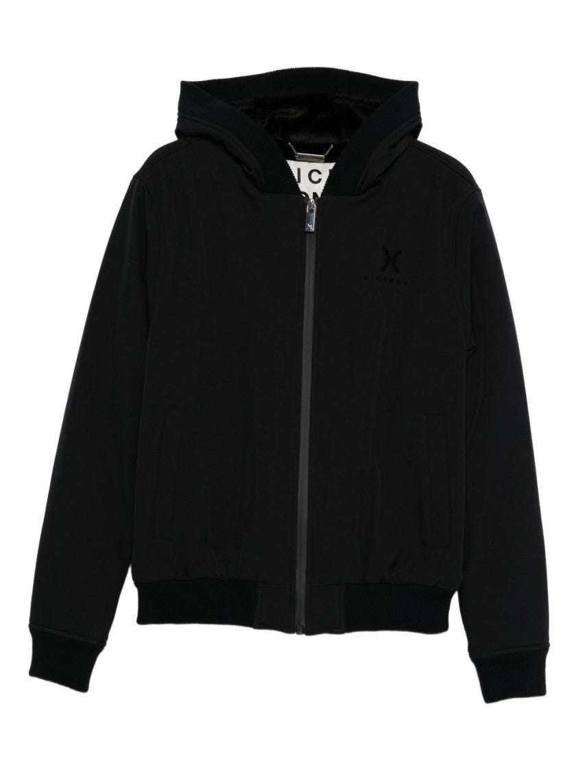 John Richmond Black Jacket With Hood