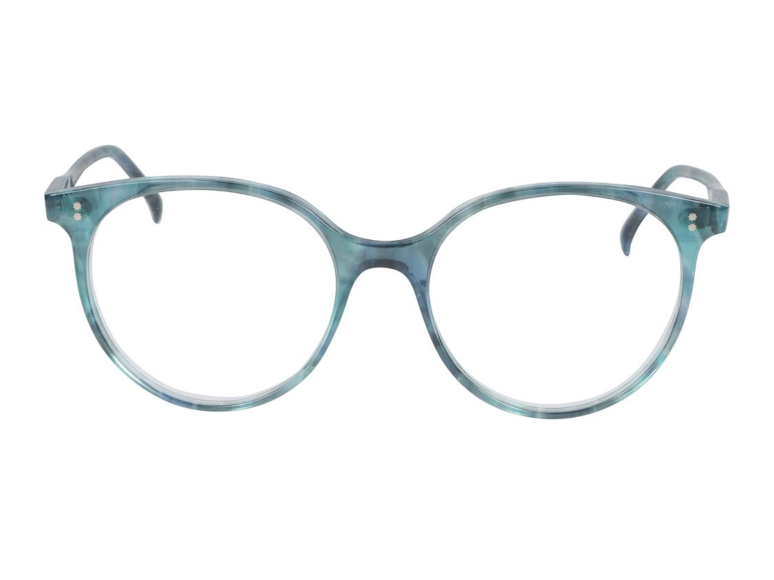 Kador Teal Cynda/N-54 Translucent Marbled Cat-Eye Sunglasses