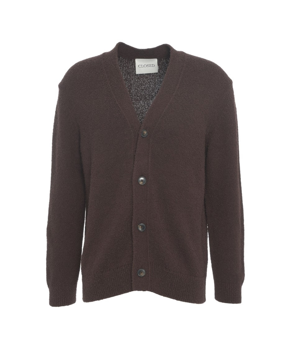 Closed Chunky Knit Cardigan With V-Neck And Timeless Appeal
