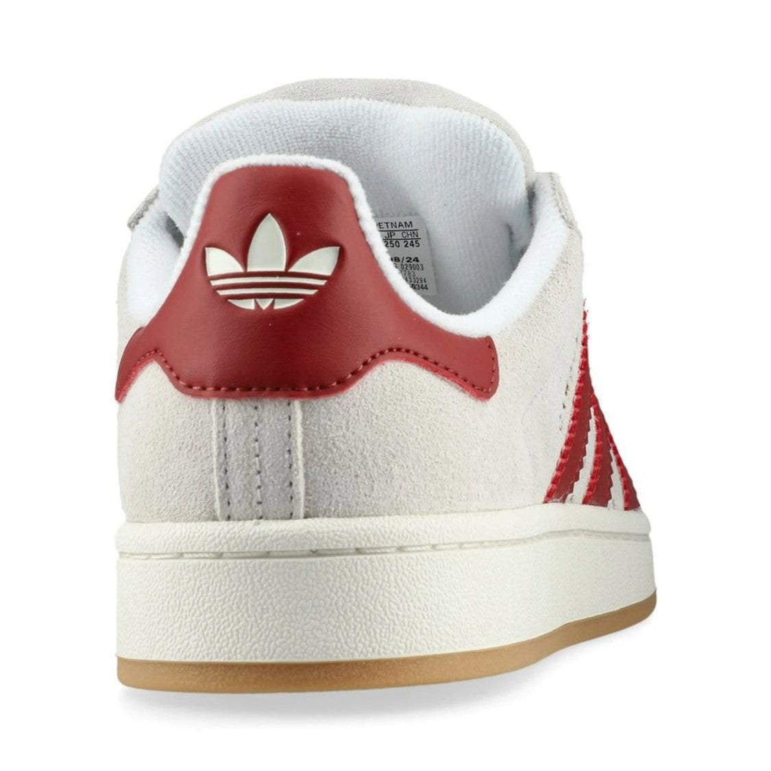 Adidas Low-Top Suede Sneakers With Iconic Red Stripes