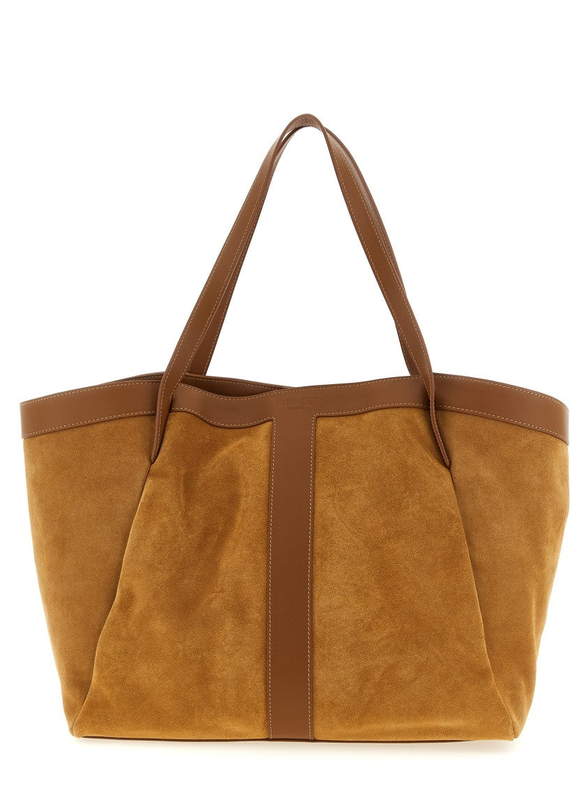 Twin-Set Suede Shopping Bag