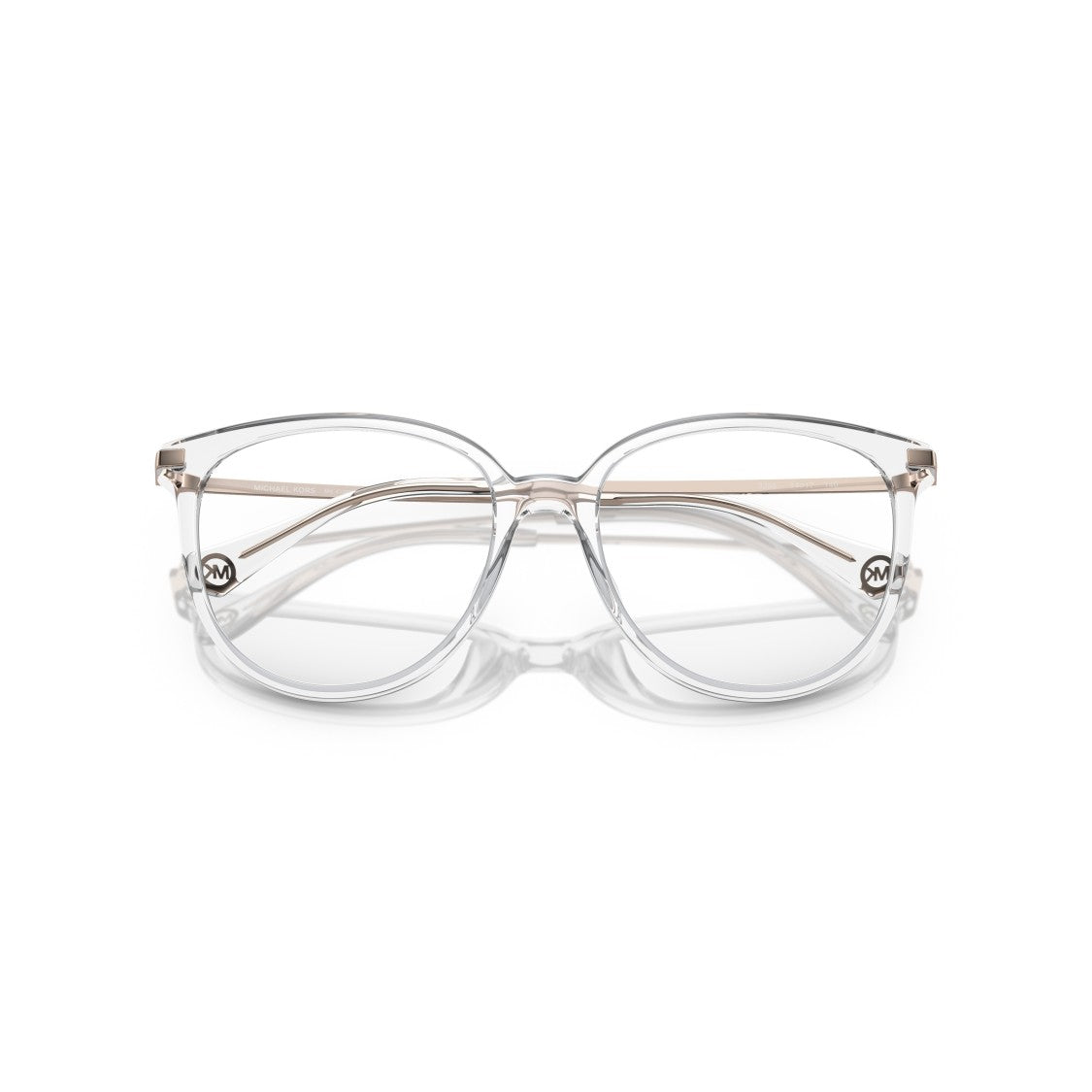 Michael Kors 0Mk4106u Transparent Acetate Sunglasses With Metallic Accents