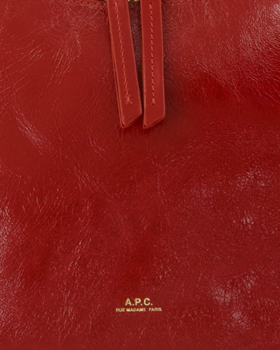 A.P.C. Sac Vera Shoulder Bag In Red