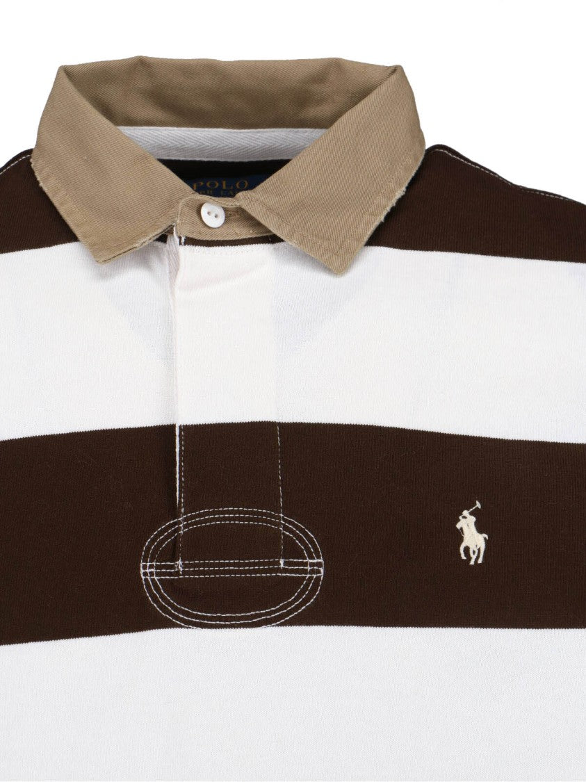 Polo Ralph Lauren Casual Brown T-Shirts And Polos With Timeless Cuts