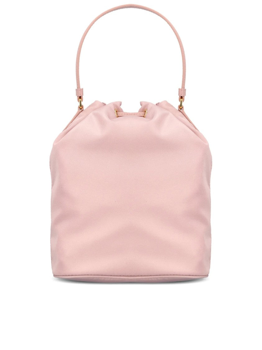 Prada Soft Pink Duet Re-Nylon Bucket Bag