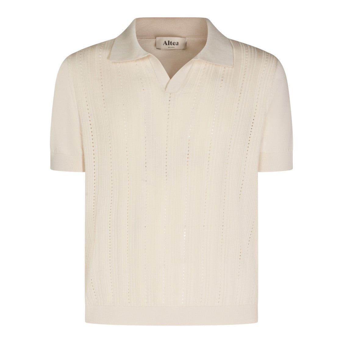 Altea Ivory Cotton Polo Shirt Polo Shirt